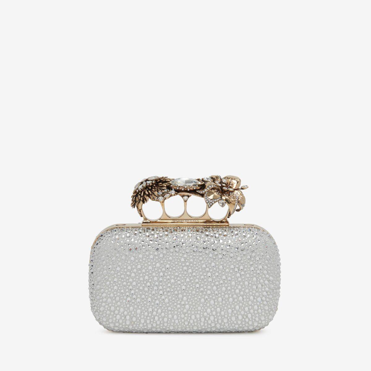 ALEXANDER MCQUEEN - Flower Knuckle Clutch - Item 7871291X3CC1402